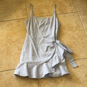 White Fox Light Blue Mini Dress Size S